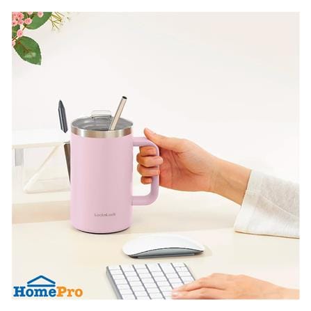 แก้วน้ำสุญญากาศ LOCKNLOCK FLAT TABLE MUG 0.73 ลิตร สีม่วง_4