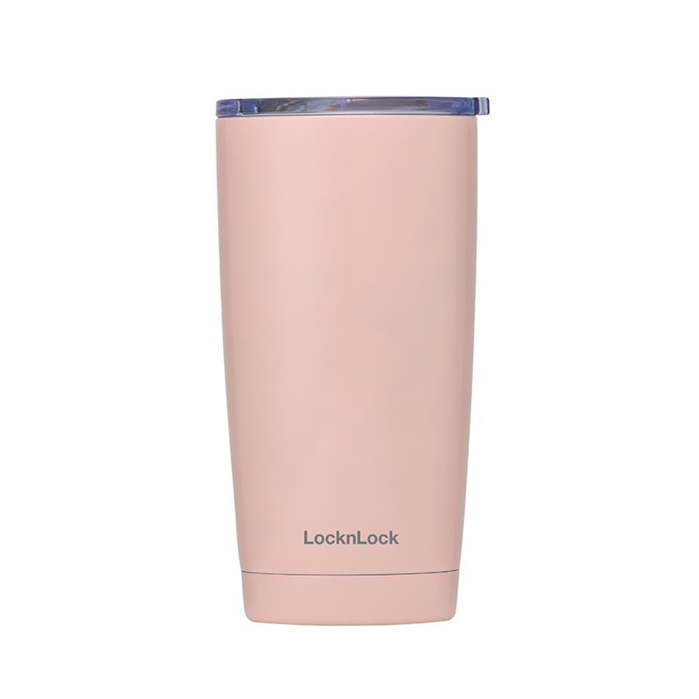 แก้วน้ำสุญญากาศ LOCKNLOCK EASYTABLE 500 มล. สีชมพู