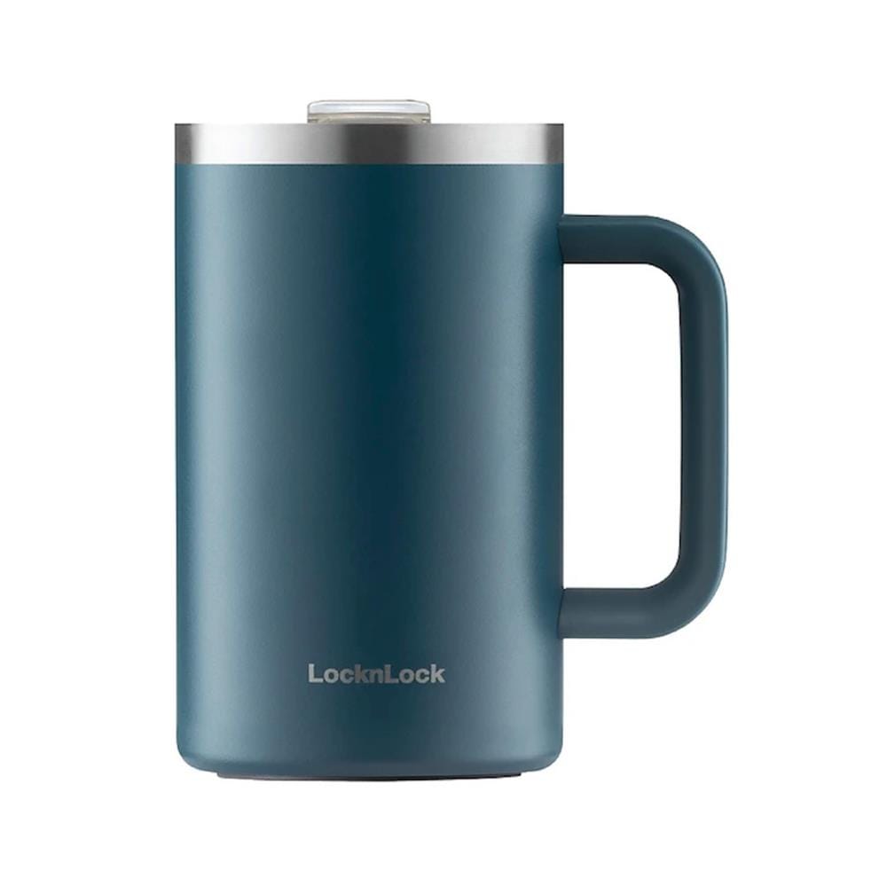 แก้วน้ำสุญญากาศ LOCKNLOCK FLAT TABLE MUG 0.73 ลิตร สีเขียว