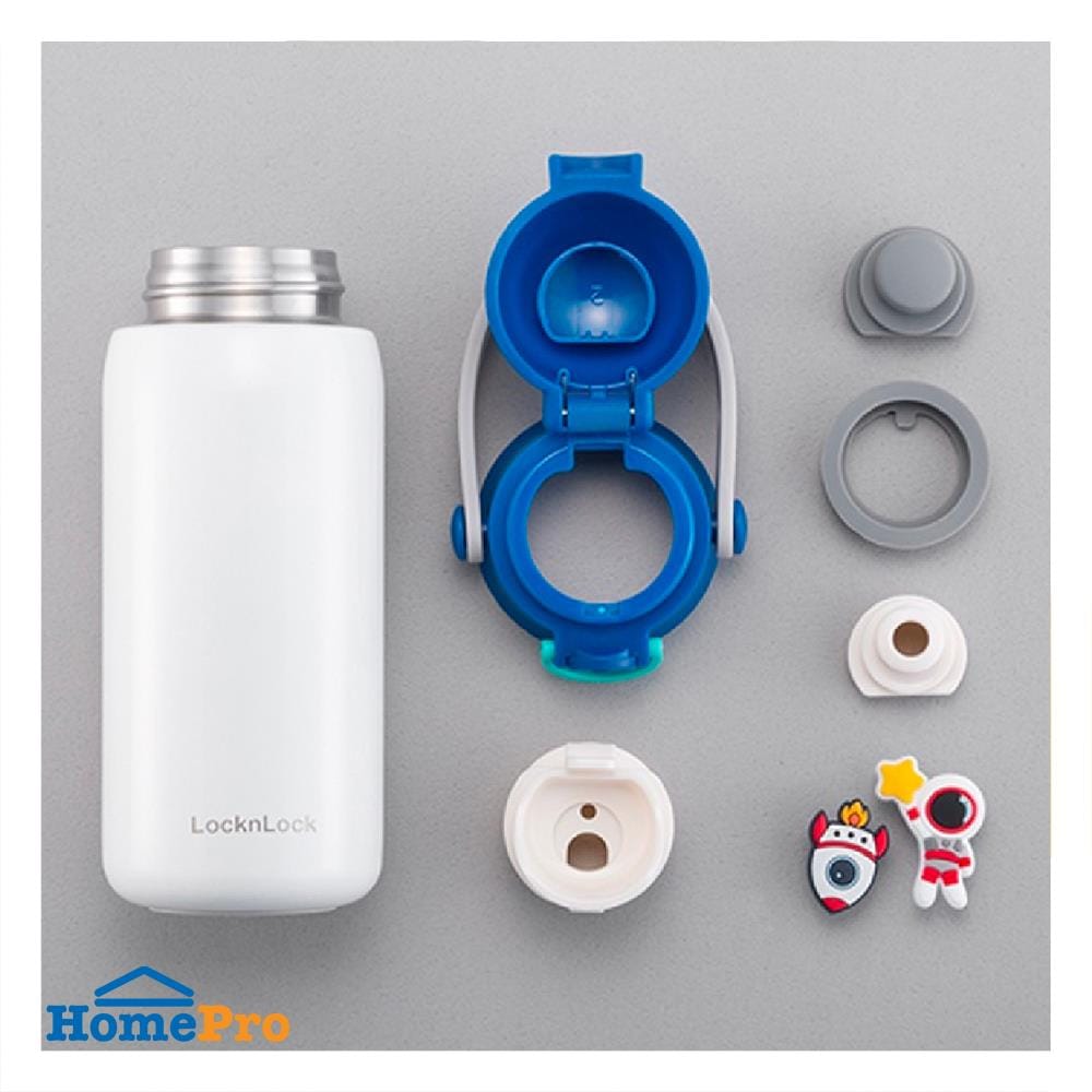 กระติกสุญญากาศ LOCKNLOCK DIY STRAM TUMBLER 350 มล. สีน้ำเงิน