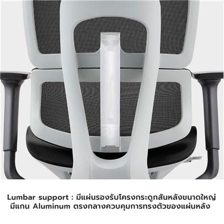 เก้าอี้สำนักงาน BWELL AGNES A98-QWHS สีขาว/เทา_8