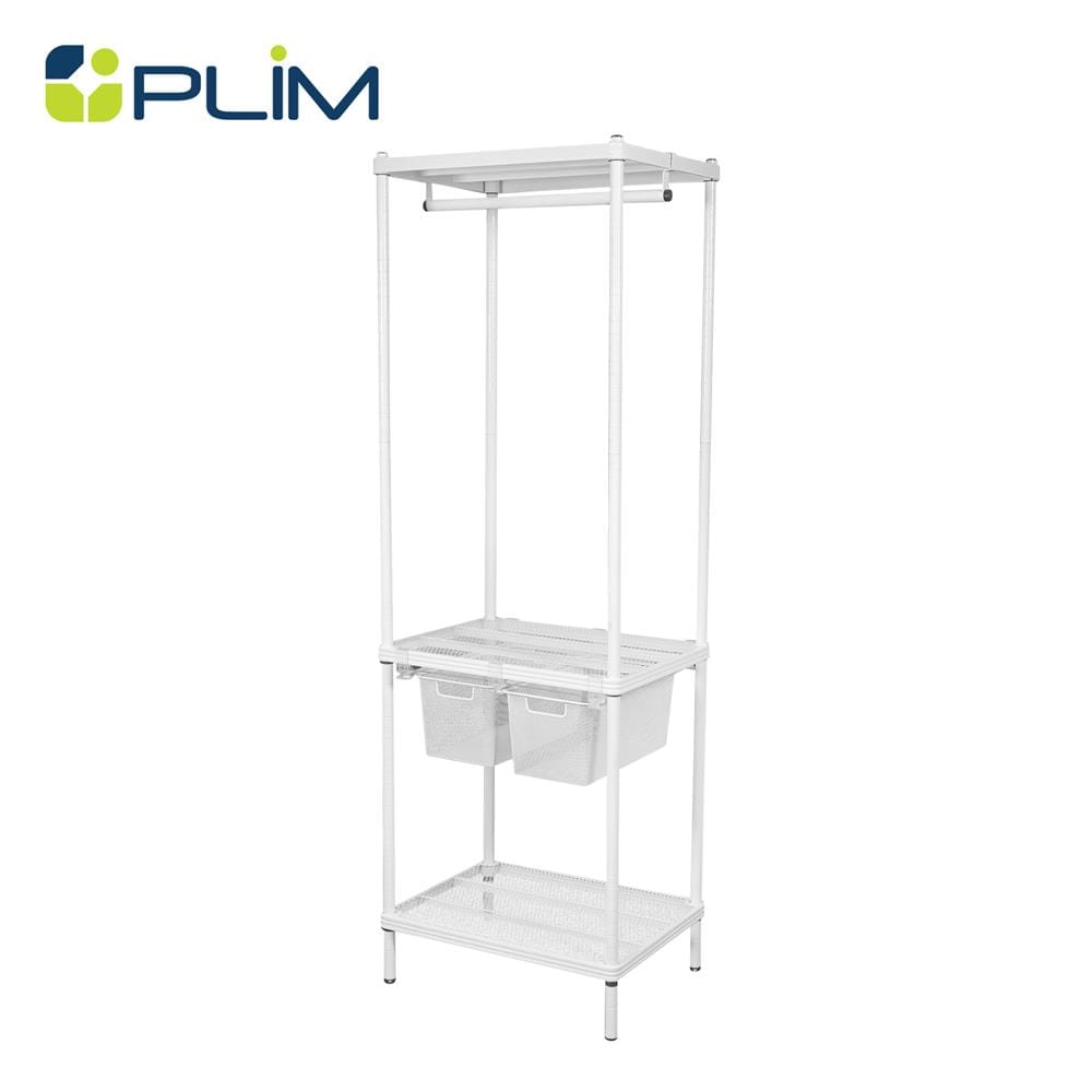 โครงตู้ราวแขวน 2 ตะกร้า PLIM HARIS 60X45X180 ซม._1