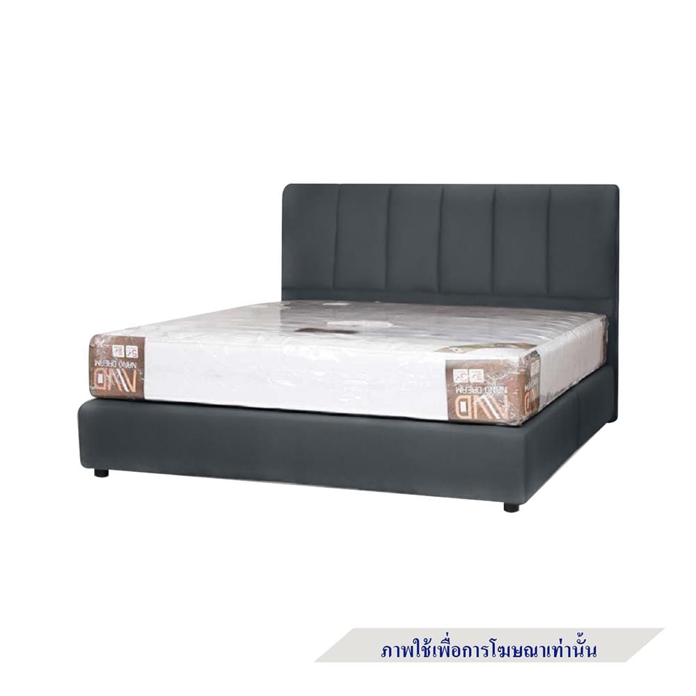 ฐานรองหัวเตียง 6 ฟุต AS FURNITURE VIOLET PVC สี GREY