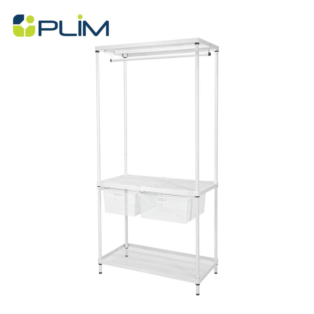 โครงตู้ราวแขวน 2 ตะกร้า PLIM HARIS 90X45X180 ซม.