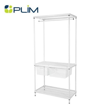 โครงตู้ราวแขวน 2 ตะกร้า PLIM HARIS 90X45X180 ซม._0