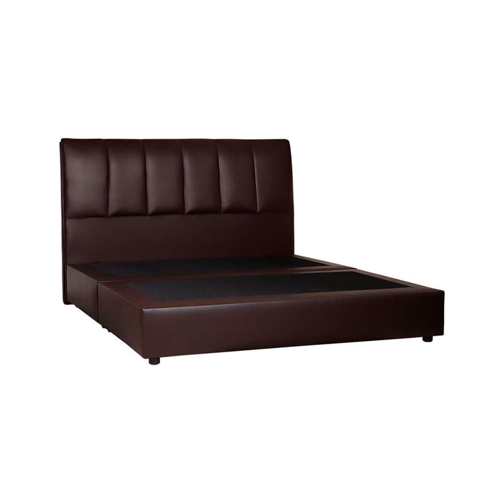ฐานรองหัวเตียง 6 ฟุต AS FURNITURE VIOLET PVC สี BROWN