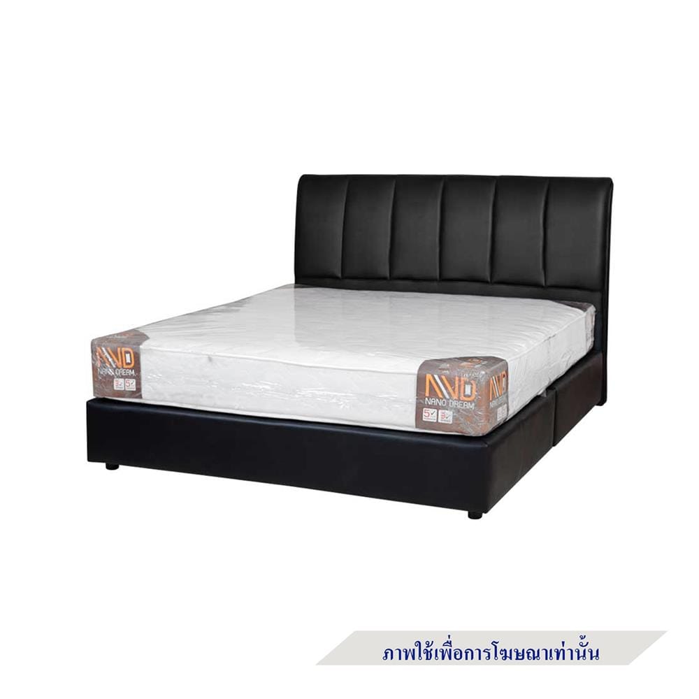 ฐานรองหัวเตียง 5 ฟุต AS FURNITURE VIOLET PVC สี BLACK