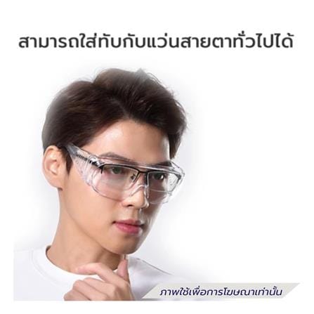 แว่นตากรอบใส เลนส์ใส 3M 1611_4