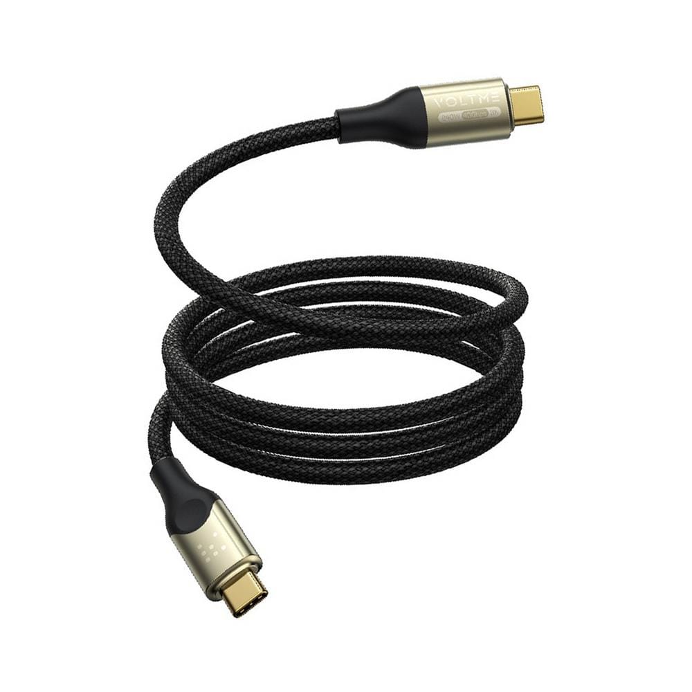 สายชาร์จ USB-C TO USB-C VOLTME POWERLINK UTRON C2200 2 เมตร สีดำ