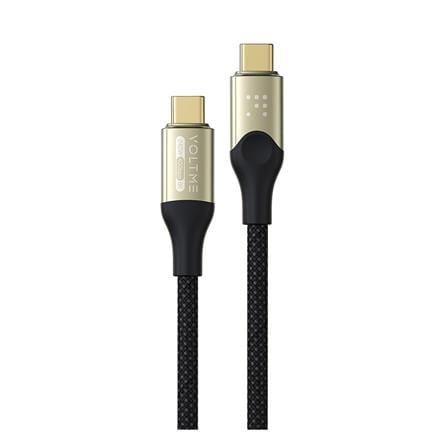 สายชาร์จ USB-C TO USB-C VOLTME POWERLINK UTRON C2200 2 เมตร สีดำ_0