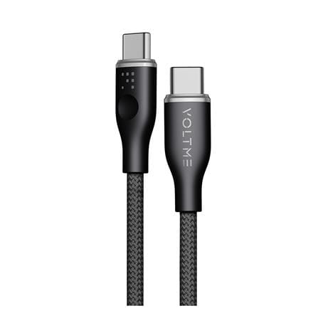 สายชาร์จ USB-C TO USB-C VOLTME POWERLINK RUGG C2053 1.8 เมตร สีดำ_0