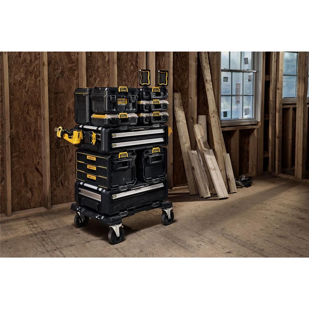 กล่องเครื่องมือลิ้นชัก 2 ชั้น พลาสติก-เหล็ก DEWALT TOUGH SYSTEM 2.0 DXL 77X55X28 ซม.