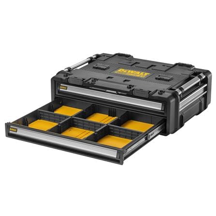 กล่องเครื่องมือลิ้นชัก 2 ชั้น พลาสติก-เหล็ก DEWALT TOUGH SYSTEM 2.0 DXL 77X55X28 ซม._3