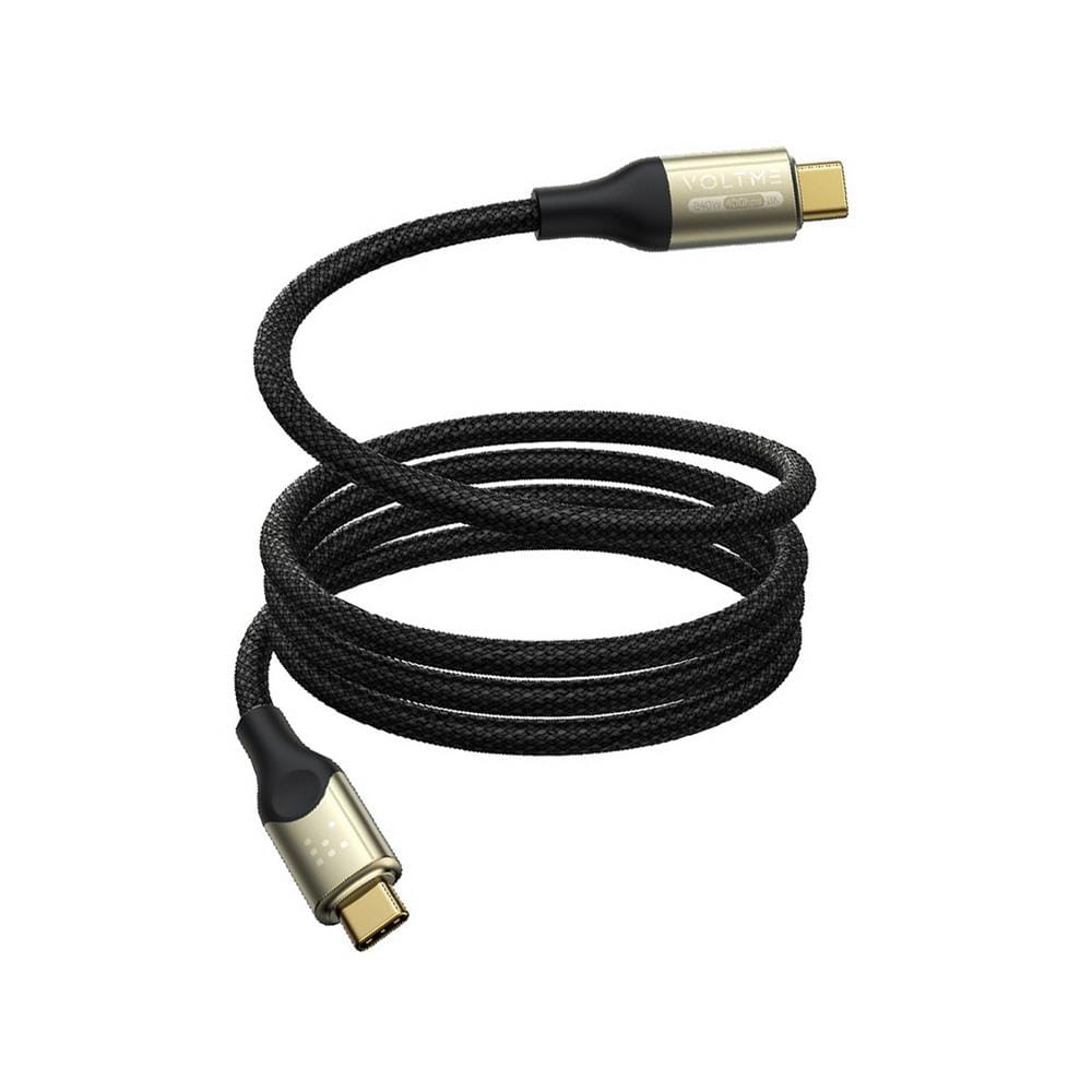 สายชาร์จ USB-C TO USB-C VOLTME POWERLINK UTRON C2198 1.2 เมตร สีดำ