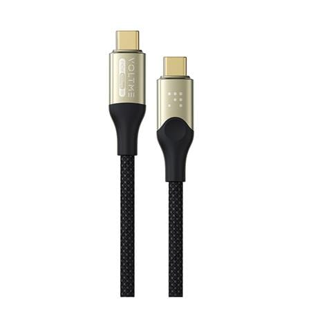 สายชาร์จ USB-C TO USB-C VOLTME POWERLINK UTRON C2198 1.2 เมตร สีดำ_0
