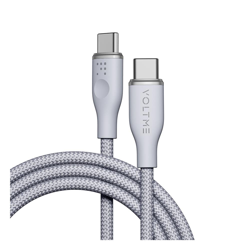 สายชาร์จ USB-C TO USB-C VOLTME POWERLINK RUGG C2052 1 เมตร สีเทา