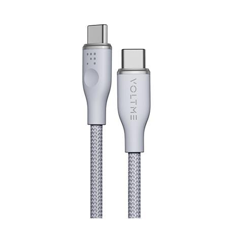 สายชาร์จ USB-C TO USB-C VOLTME POWERLINK RUGG C2052 1 เมตร สีเทา_0
