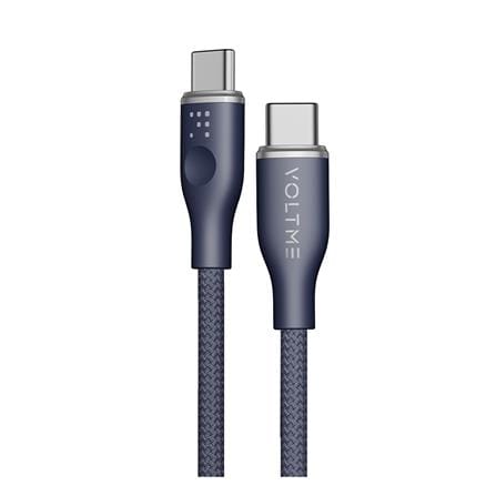 สายชาร์จ USB-C TO USB-C VOLTME POWERLINK RUGG C2054 1.8 เมตร สีฟ้า_0