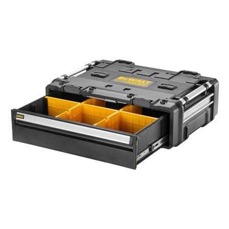 กล่องเครื่องมือลิ้นชัก 1 ชั้น พลาสติก-เหล็ก DEWALT TOUGH SYSTEM 2.0 DXL 77X55X28 ซม._3