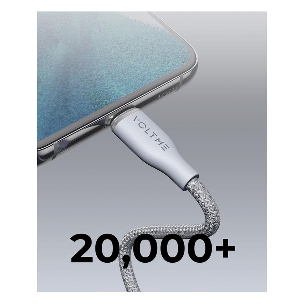 ชุดสายชาร์จ USB-C TO USB-C VOLTME V2022T 35W สีขาว