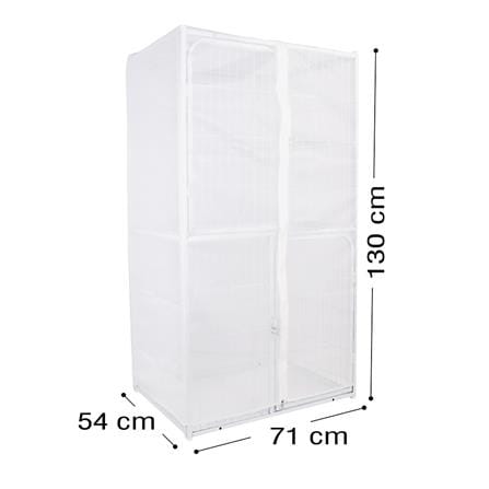 มุ้งครอบกรงสัตว์เลี้ยง PETUS 71x54x130 ซม._3