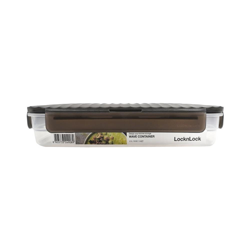 กล่องอาหาร LOCKNLOCK WAVE CONTAINER 1.5 ลิตร สีเทา