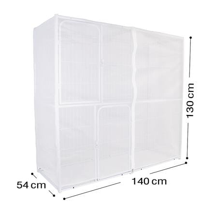 มุ้งครอบกรงสัตว์เลี้ยง PETUS 140x54x130 ซม._3
