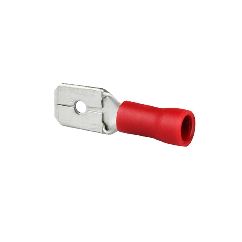 หางปลาเสียบตัวผู้แบน KENION RM250-MT2 สีแดง (แพ็ก 10 ชิ้น)