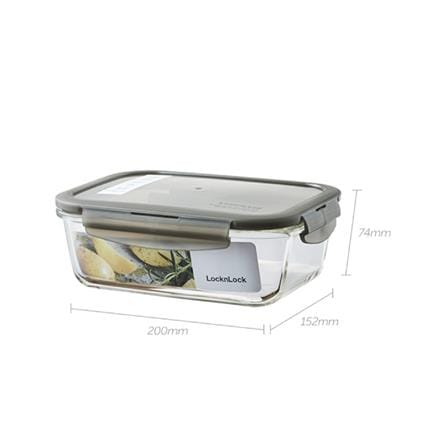 กล่องอาหาร LOCKNLOCK EURO 1 ลิตร สีเทา_8