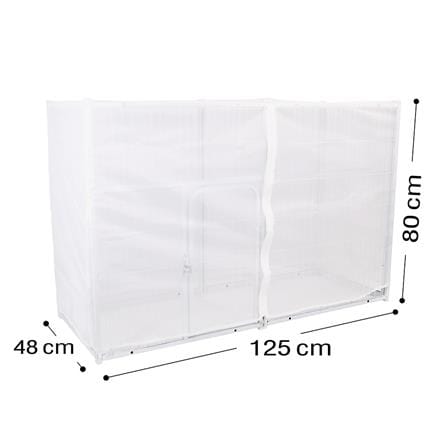มุ้งครอบกรงสัตว์เลี้ยง PETUS 125x48x80 ซม._3