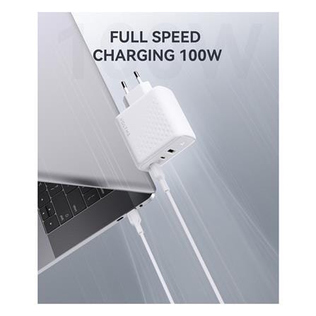 อะแดปเตอร์ USB-A&C VOLTME V2026V1 100W สีขาว_2