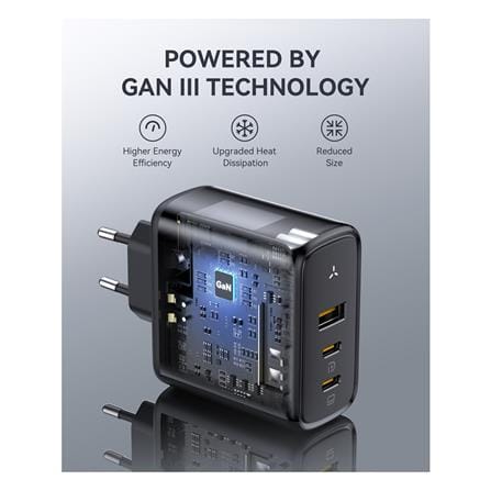 อะแดปเตอร์ USB-A&C VOLTME V2025V1 100W สีดำ_1