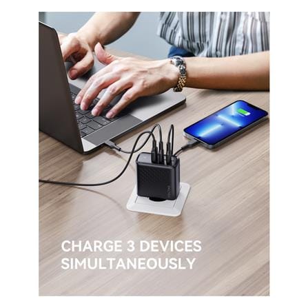 อะแดปเตอร์ USB-A&C VOLTME V2025V1 100W สีดำ_5