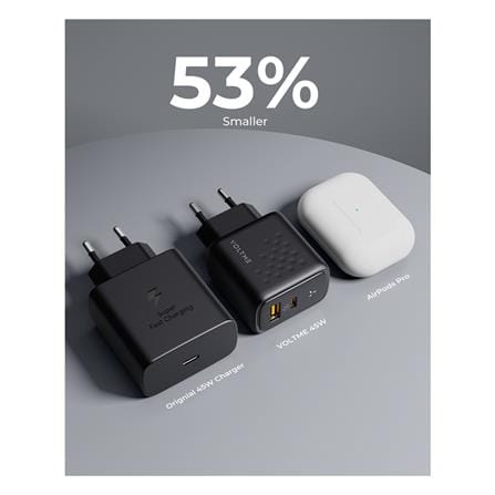 อะแดปเตอร์ USB-A&C VOLTME V2113TH 45W สีดำ_4