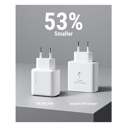 อะแดปเตอร์ TYPE C VOLTME V2112TH 45W สีขาว_2