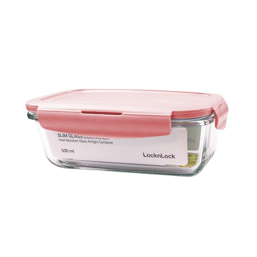 กล่องอาหาร LOCKNLOCK LCB425 0.53 ลิตร สีชมพู