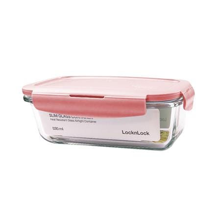 กล่องอาหาร LOCKNLOCK LCB425 0.53 ลิตร สีชมพู_0