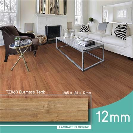พื้นลามิเนต INOVAR FLOOR 12 มม. 1.45 ตร.ม. สี BURMESE TEAK_3