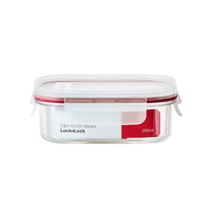 กล่องอาหาร LOCKNLOCK BISFREE 0.26 ลิตร สีแดง_0