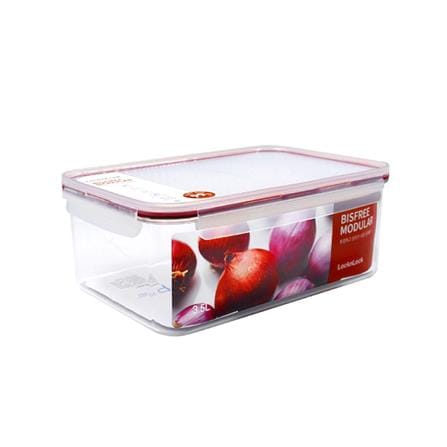 กล่องอาหาร LOCKNLOCK BISFREE 3.5 ลิตร สีเเดง_2