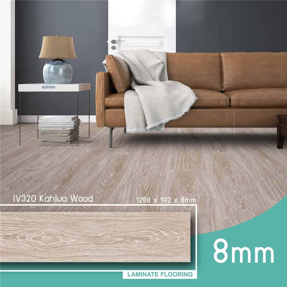 พื้นลามิเนต INOVAR FLOOR 8 มม. 1.98 ตร.ม. สี KAHLUA WOOD
