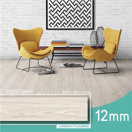 พื้นลามิเนต INOVAR FLOOR 12 มม. 1.09 ตร.ม. สี ESKIMO_3
