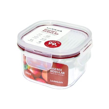 กล่องอาหาร LOCKNLOCK BISFREE RED 0.26 ลิตร สีแดง_0