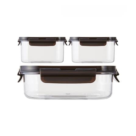 ชุดกล่องอาหาร LOCKNLOCK BISFREE MODULAR สีดำ 3 ชิ้น_1