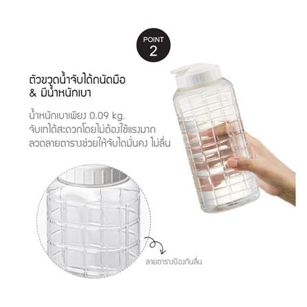 ขวดน้ำพลาสติก PET LOCKNLOCK 1.5 ลิตร แพ็ก 3 ขวด สีขาว_4