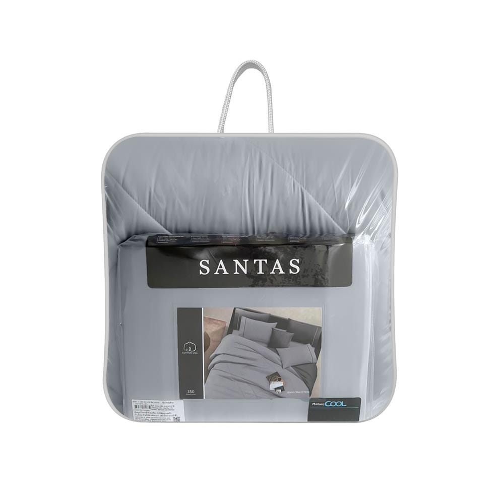 ชุดผ้าปูที่นอน 6 ฟุต 6 ชิ้น SANTAS COTTON USA SENSE LK