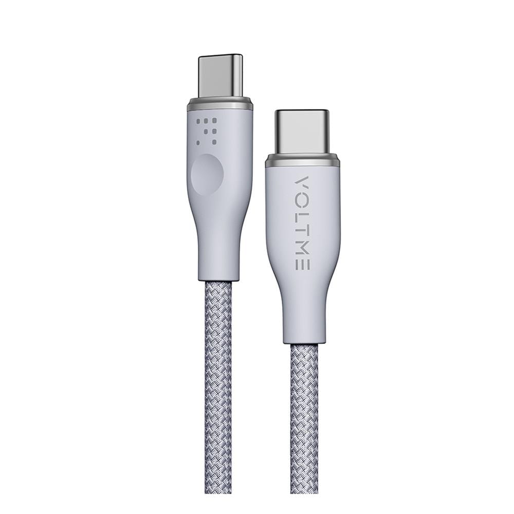 สายชาร์จ USB-C TO USB-C VOLTME POWERLINK RUGG C2044 1 เมตร สีเทา