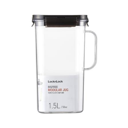ชุดกล่องอาหารพร้อมเหยือก LOCKNLOCK BISFREE MODULAR สีดำ 3 ชิ้น_1