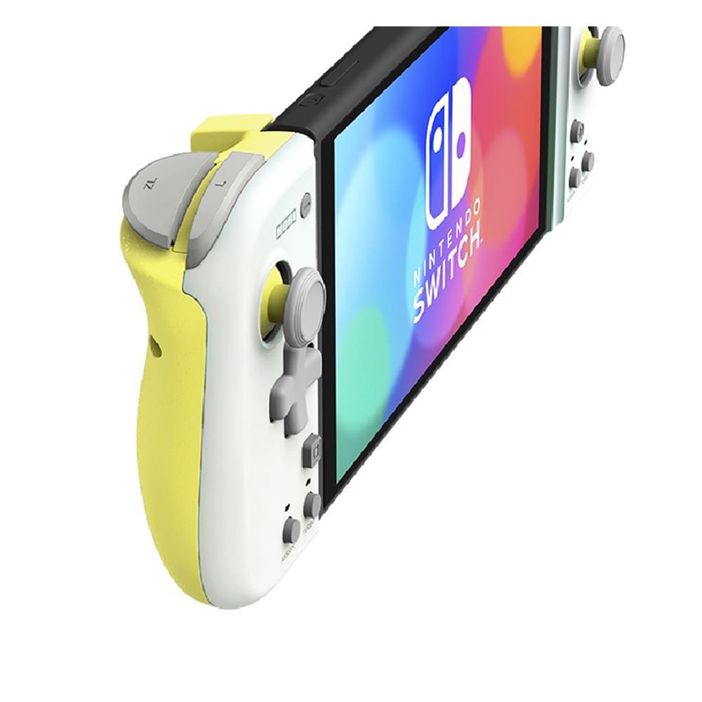 จอย NINTENDO SWITCH HORI SPLIT PAD COMPACT สีเทาอ่อน/เหลือง