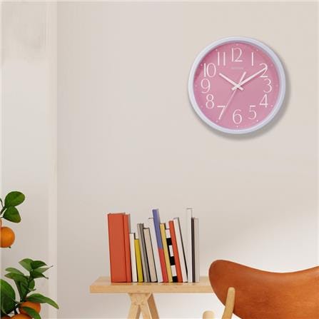 นาฬิกาแขวน RHYTHM CMG625NR13 9 นิ้ว สีชมพู_5